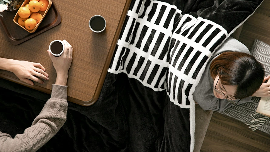 Woman Laying in Kotatsu